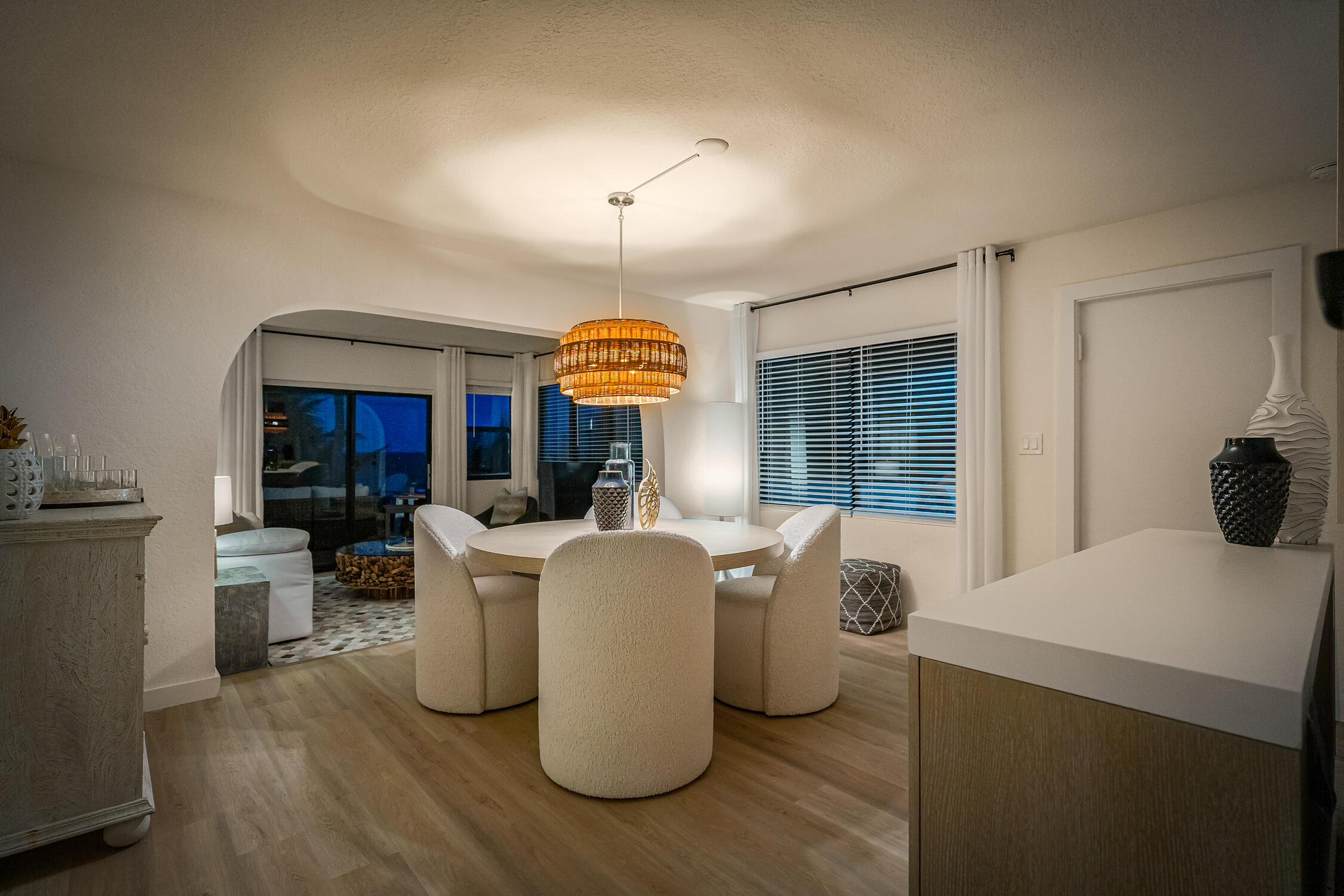 2330 North Ocean Boulevard Boca Raton, FL 33431 - Photo 23 of 31 a dining room with furniture and wooden floor