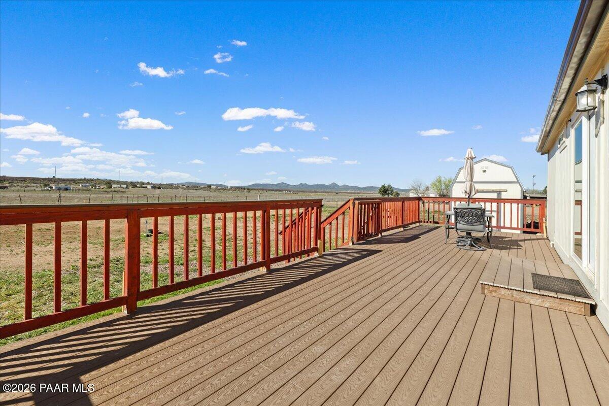 325 East Houston Road Paulden, AZ 86334 - Photo 26 of 40 a view of balcony with wooden floor