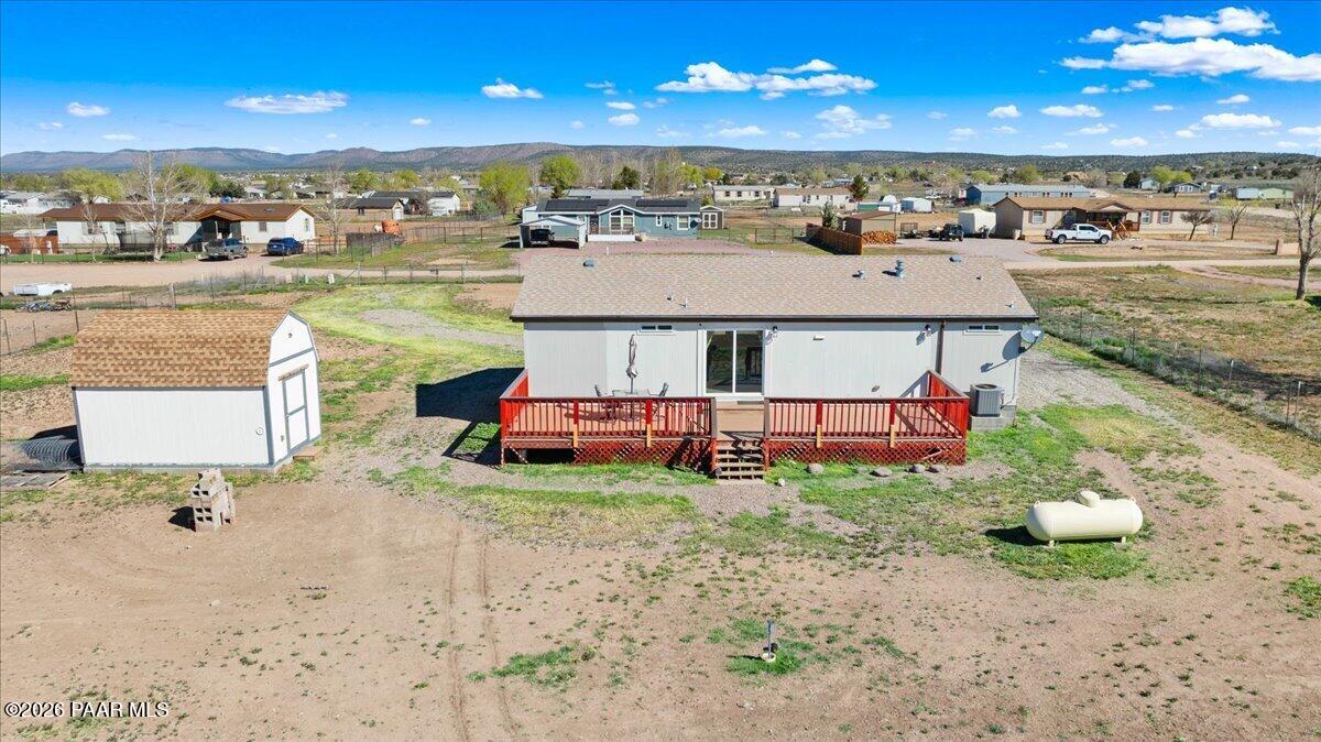 325 East Houston Road Paulden, AZ 86334 - Photo 32 of 40 a aerial view of a house with a yard