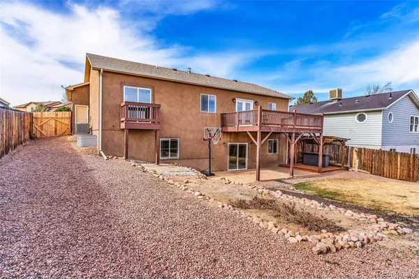 a view of a house with a patio