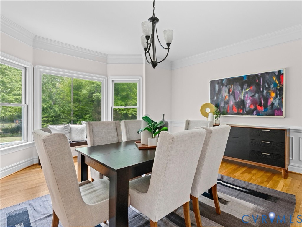 1700 Tigers Road Manakin-Sabot, VA 23103 - Photo 26 of 64 a view of a dining room with furniture a rug and wooden floor