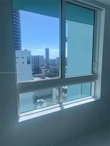 a bathroom with a mirror