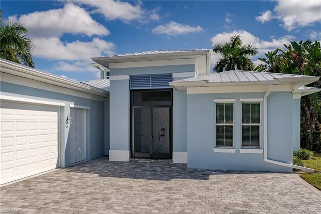 a front view of a house