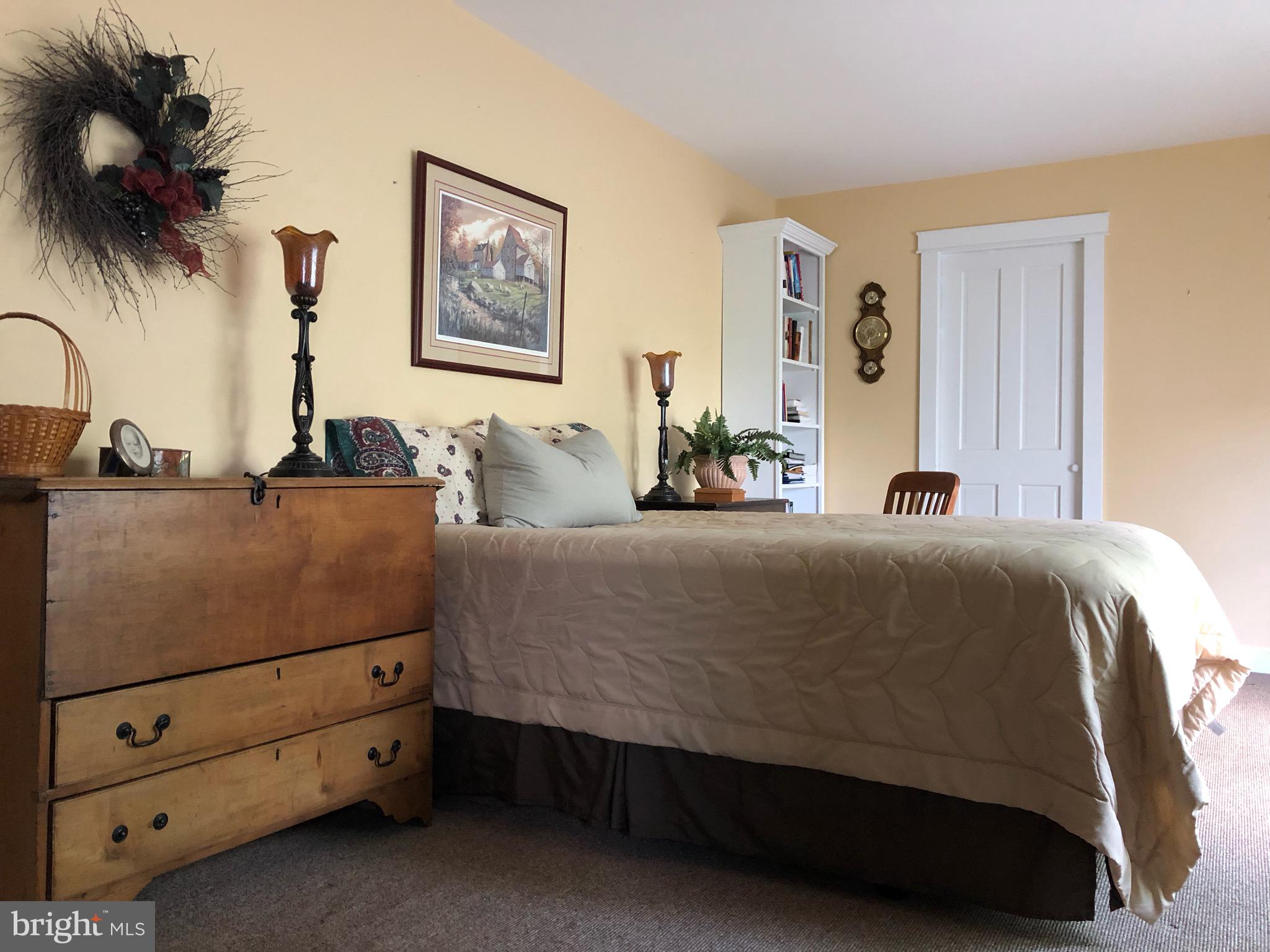 312 Ferry Road Doylestown, PA 18901 - Photo 27 of 66 a bedroom with a bed and a potted plant on the dresser