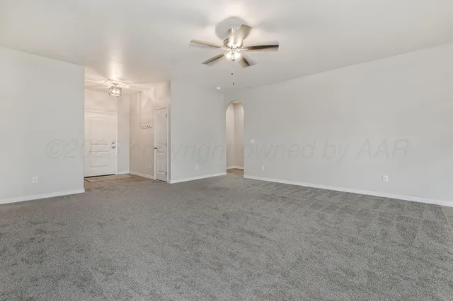 a view of an empty room