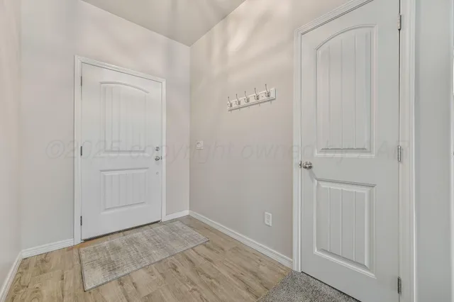 a view of an empty room