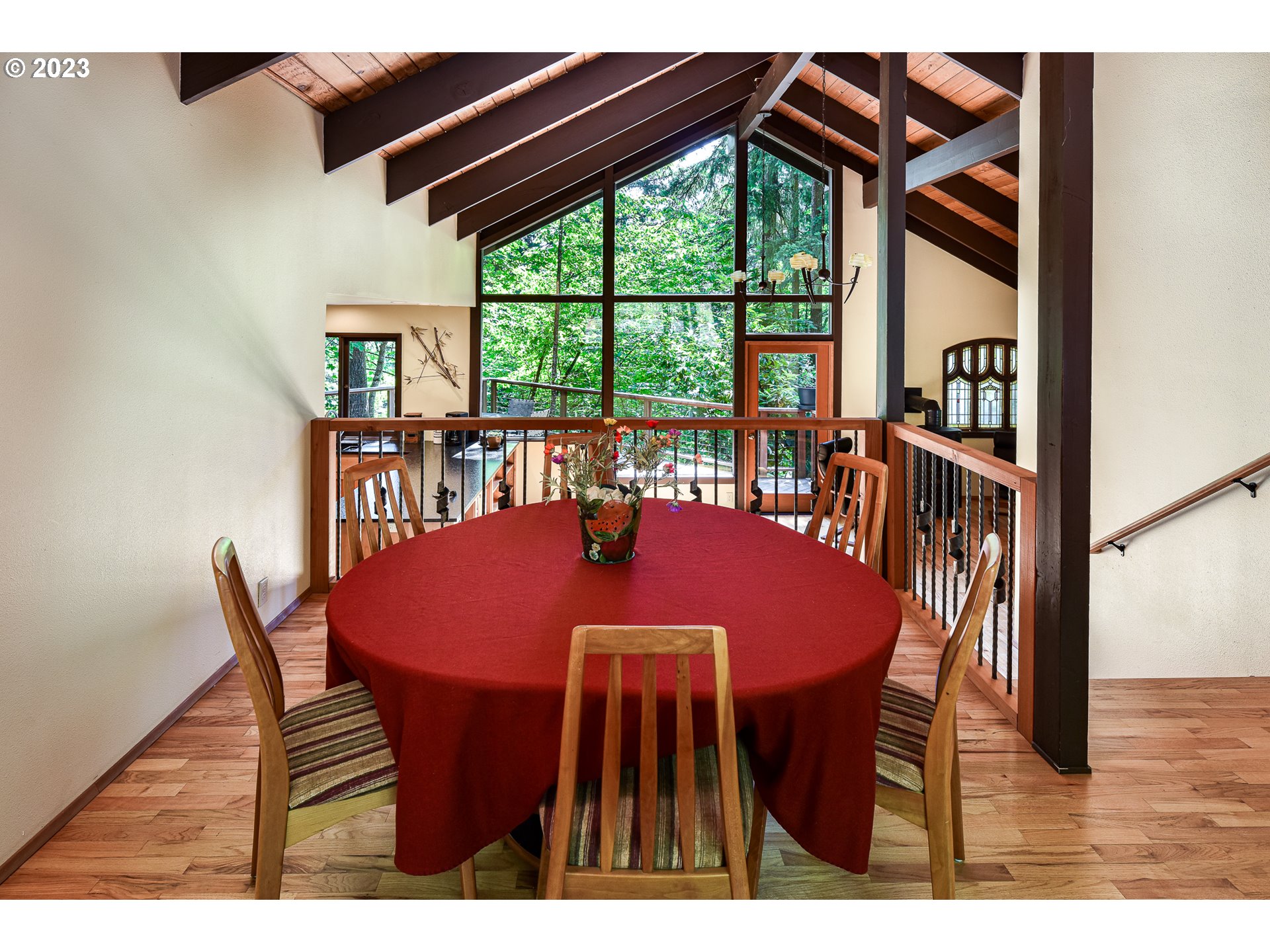 1878 Fircrest Drive Eugene, OR 97403 - Photo 16 of 38 a view of a dining room with furniture and window