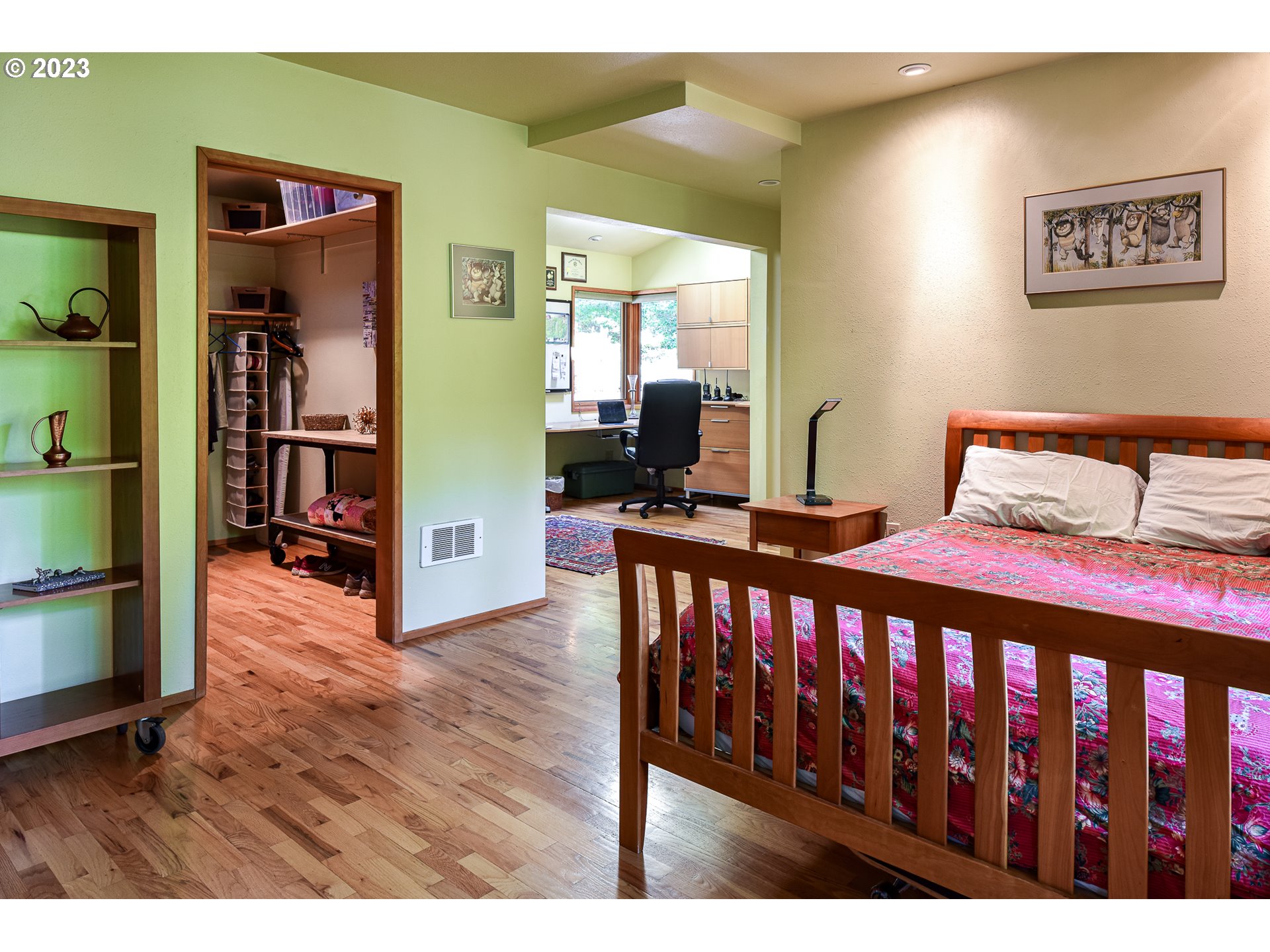 1878 Fircrest Drive Eugene, OR 97403 - Photo 21 of 38 a bedroom with furniture and a wooden floor