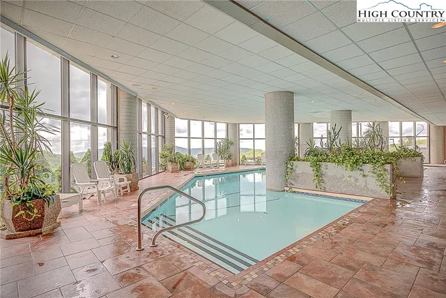 a view of a indoor pool