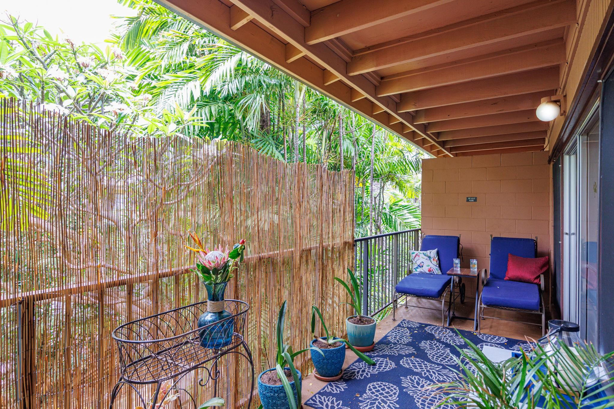3559 Lower Honoapiilani Road, Unit 720 Lahaina, HI 96761 - Photo 20 of 31 a backyard of a house with outdoor seating