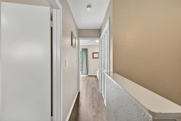 a view of hallway with window
