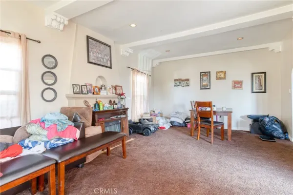a playing room with furniture and toys