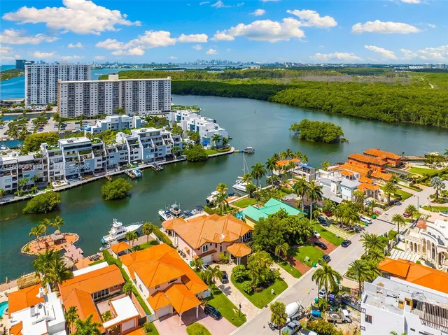 a view of a city with tall buildings