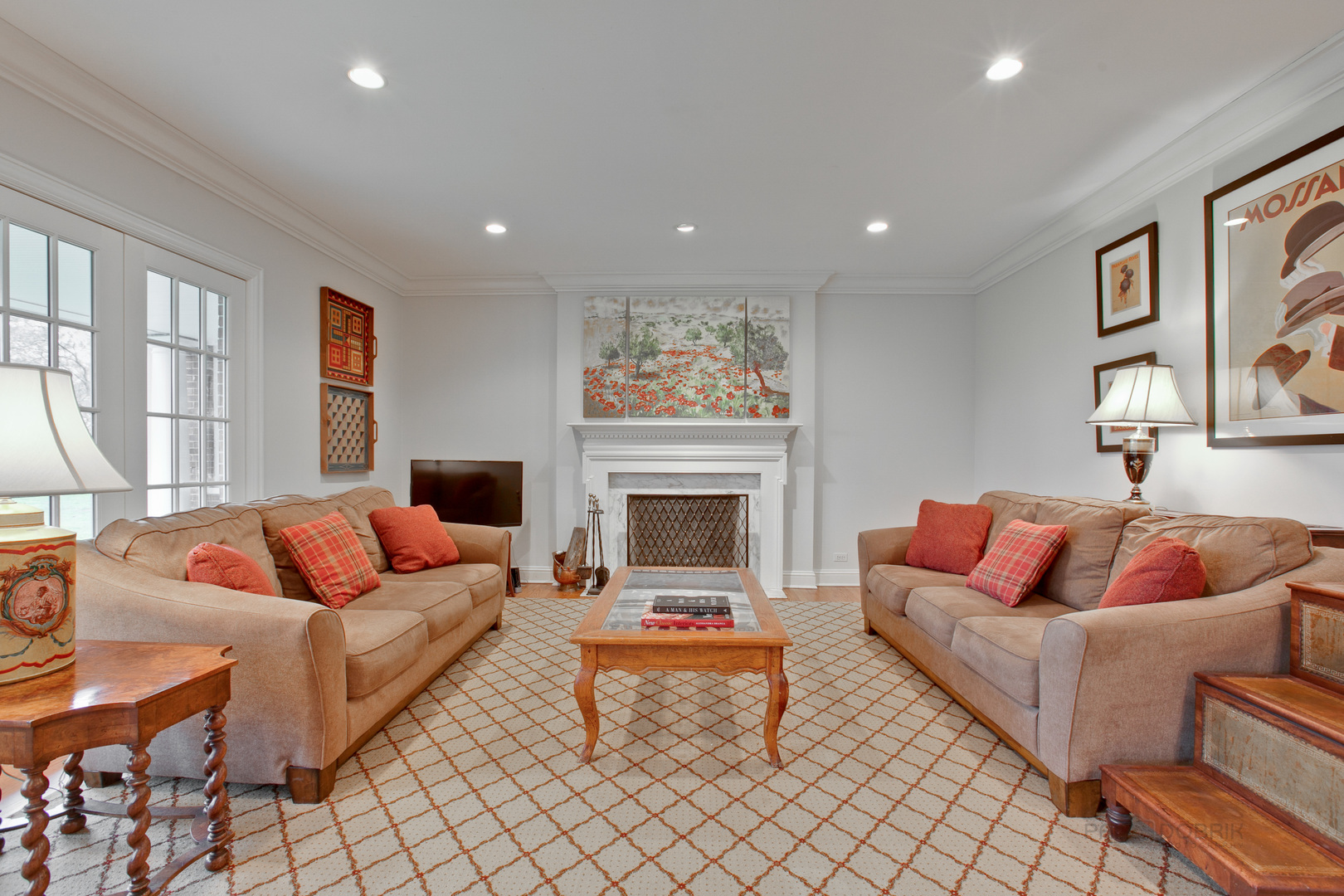 455 Landreth Lane Northfield, IL 60093 - Photo 10 of 31 a living room with furniture fireplace and window