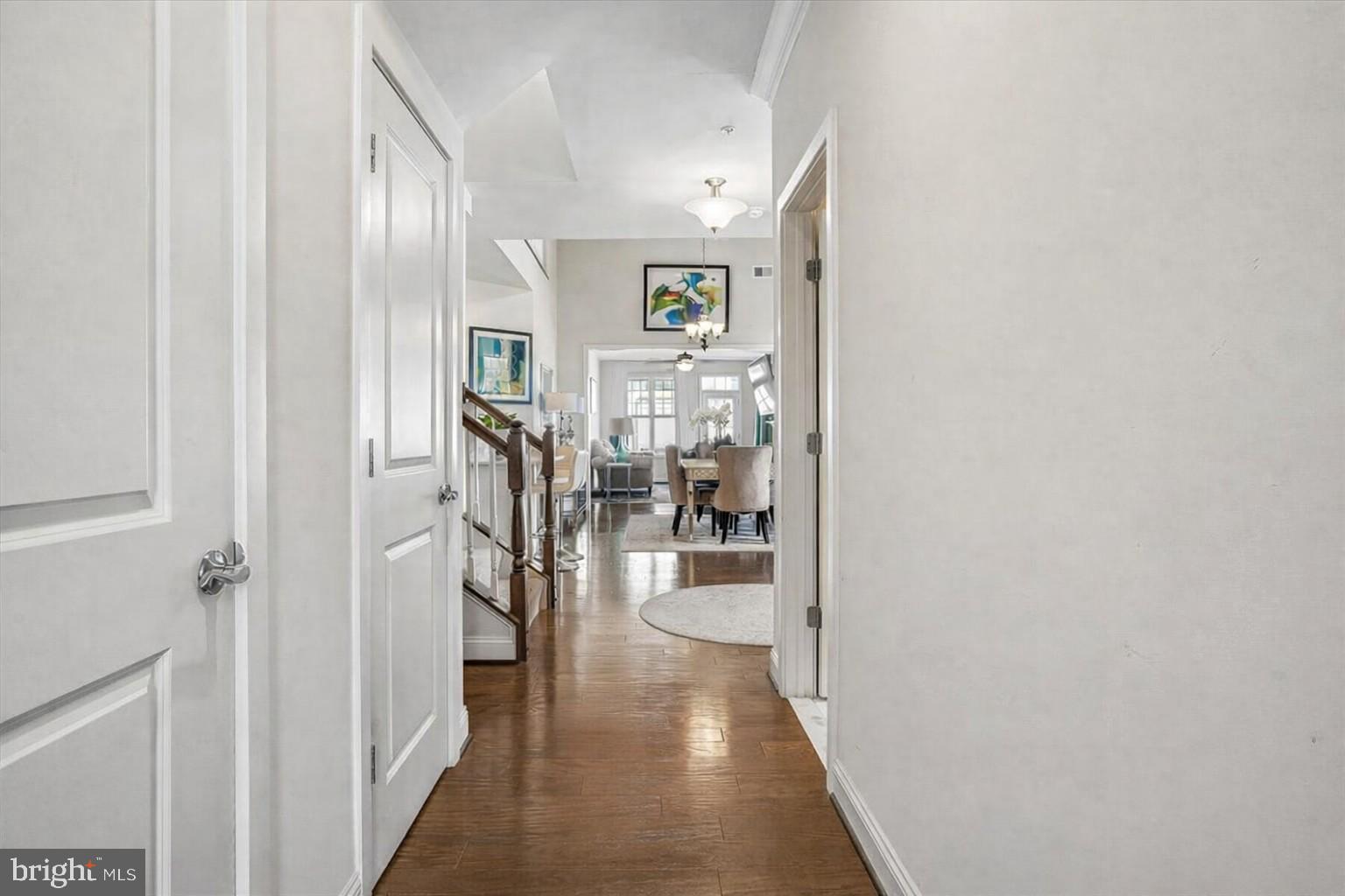 2638 Dragon Fly Way Odenton, MD 21113 - Photo 19 of 45 a view of a hallway with wooden shelves