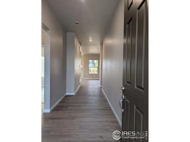 a view of hallway with stairs