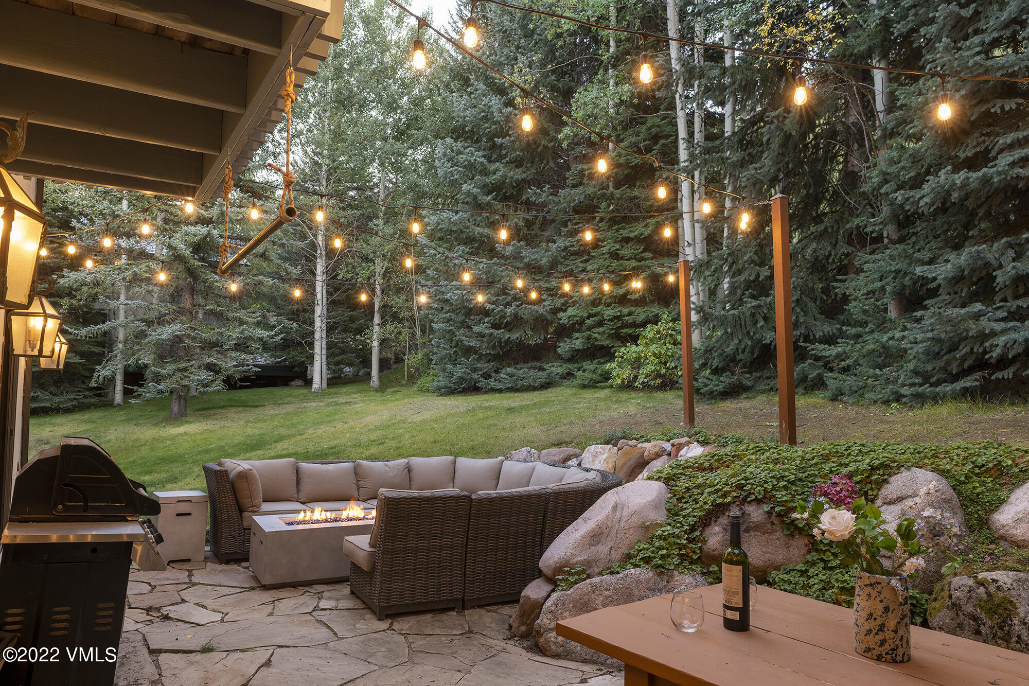 1328 Vail Valley Drive Vail, CO 81657 - Photo 12 of 13 a garden view with a seating space