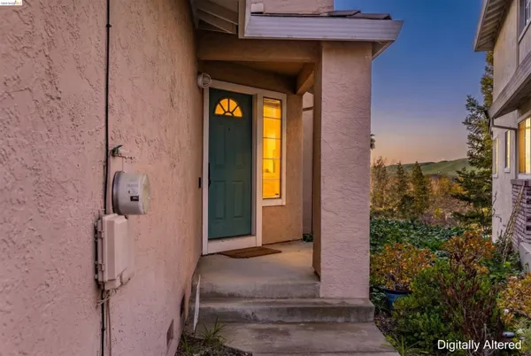 a view of a entryway door of the house