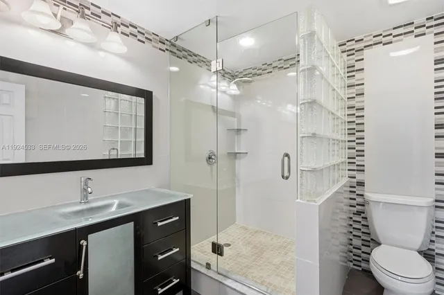 a view of a lake with houses