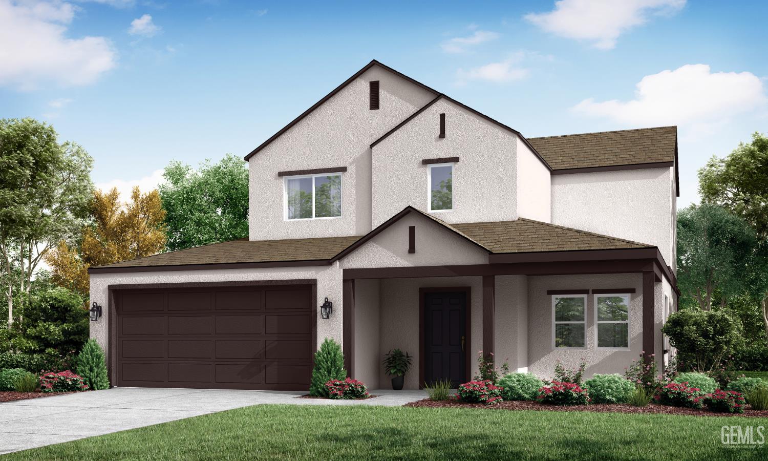 Undisclosed Address Delano, CA 93215 - Photo 1 of 1 a front view of a house with a yard and garage