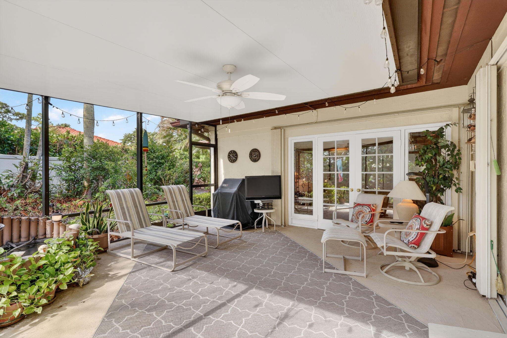 5422 Southeast Meredith Terrace Stuart, FL 34997 - Photo 35 of 56 a living room with furniture and a fireplace
