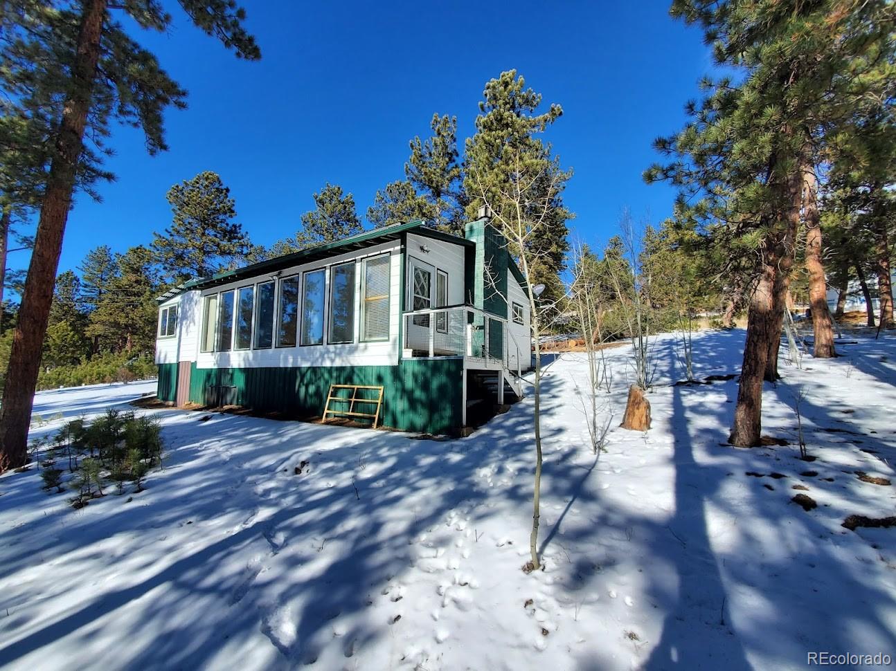 162 Green Street Bailey, CO 80421 - Photo 2 of 9 a view of a house with a patio
