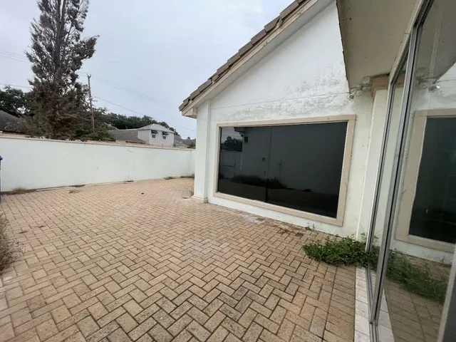 a front view of a house with entryway