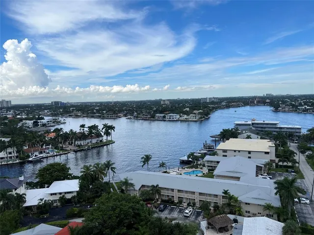an aerial view of a city