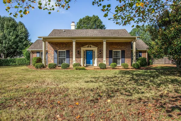 front view of a house with a porch