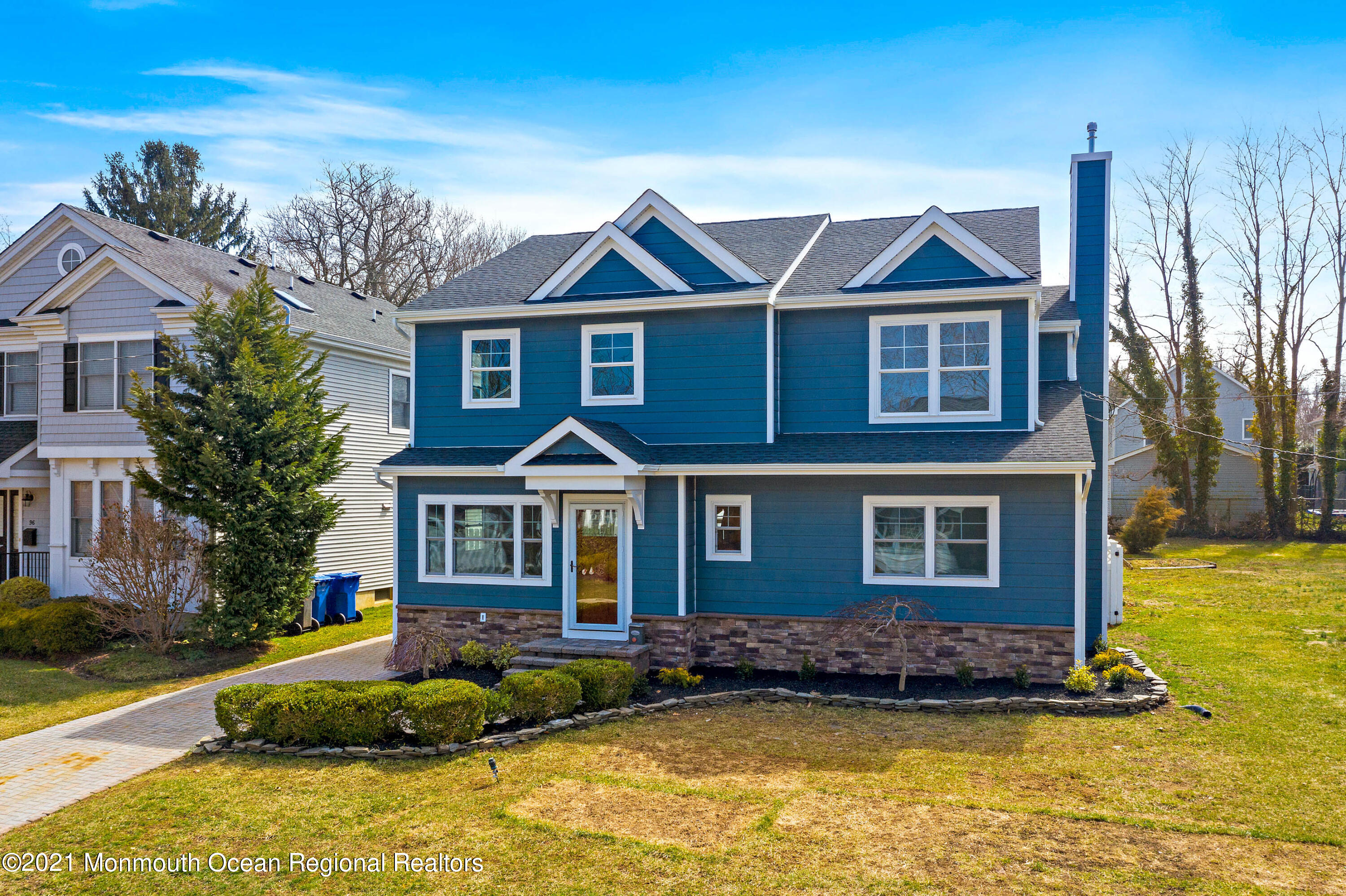 94 Jackson Street Fair Haven, NJ 07704 - Photo 80 of 83 a front view of a house with a yard