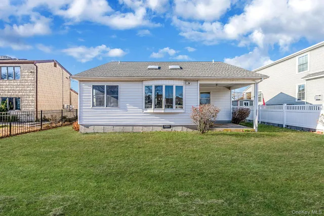 a house view with a garden space