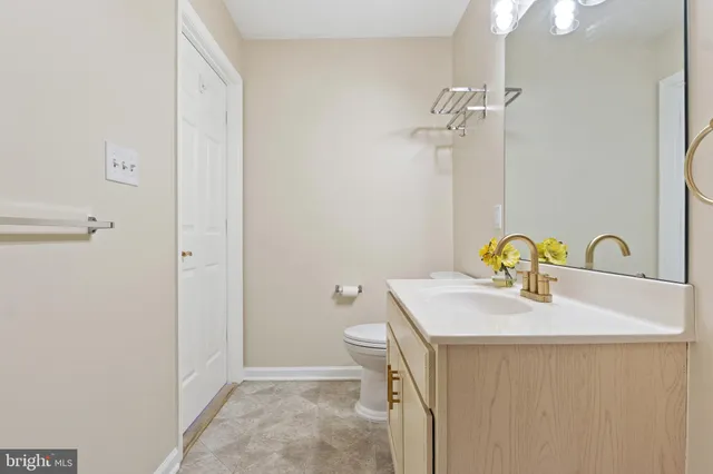 a view of small space with racks on the wall