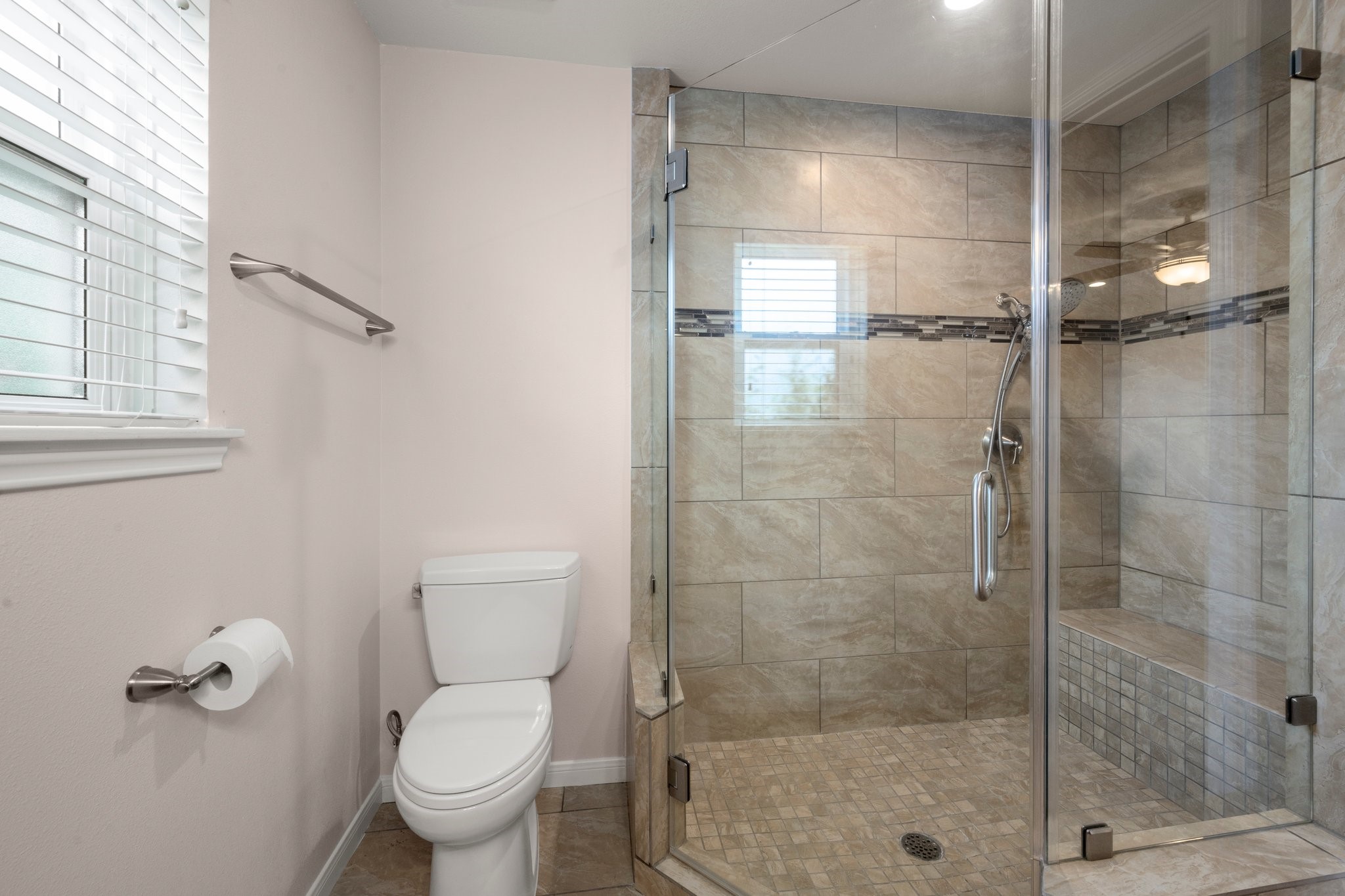1206 Lynwood Road Spring, TX 77373 - Photo 22 of 29 a bathroom with a toilet and a shower