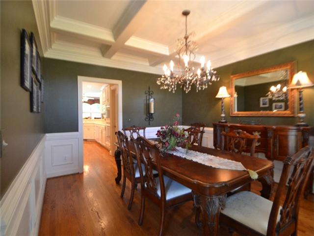 2112 Lake Ridge Way Franklin, TN 37069 - Photo 5 of 20 Large dining room . . . coffered ceiling . . . lovely millwork/details . . .