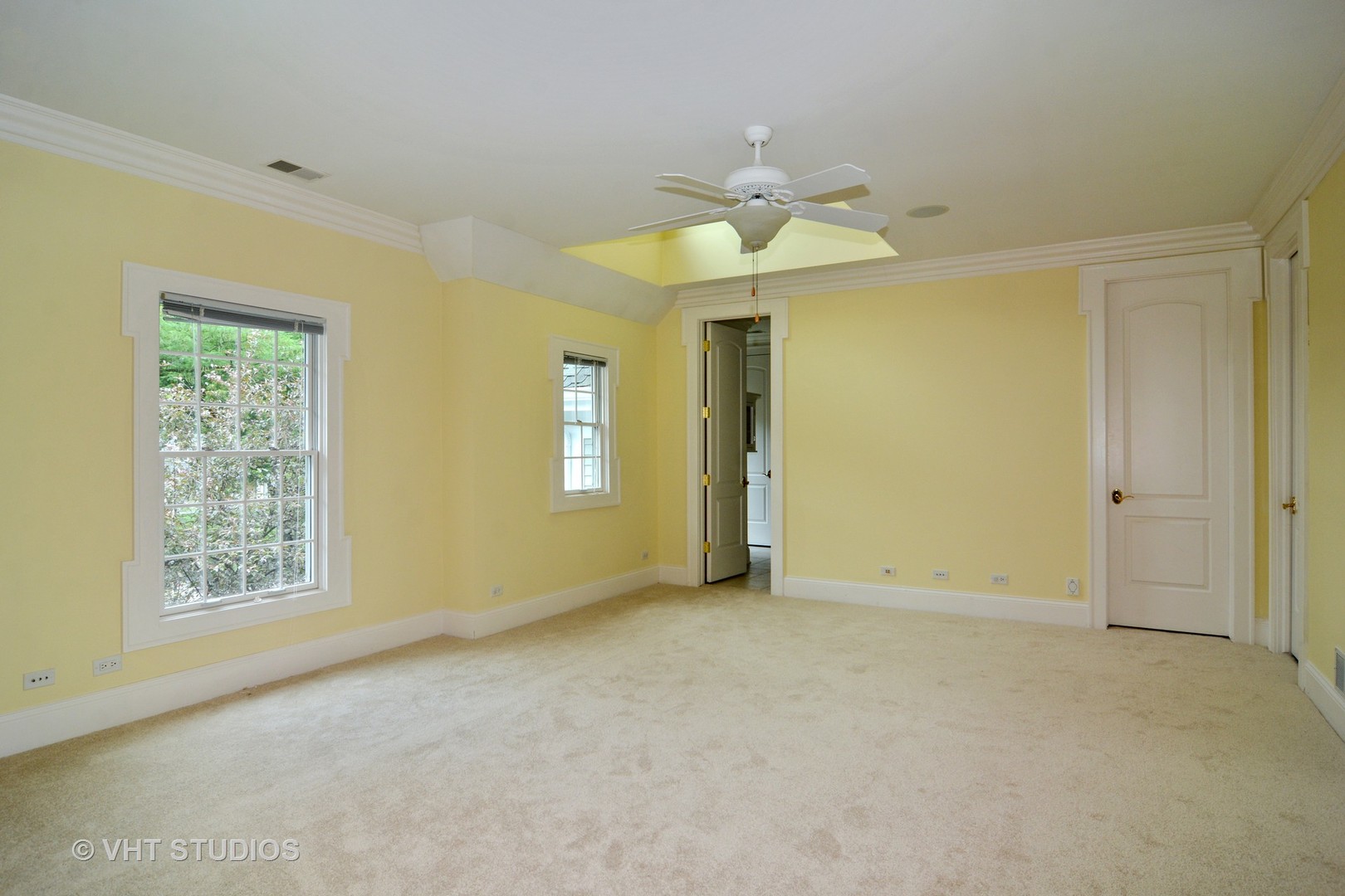1885 West Durham Drive Inverness, IL 60067 - Photo 15 of 28 an empty room with windows and fan