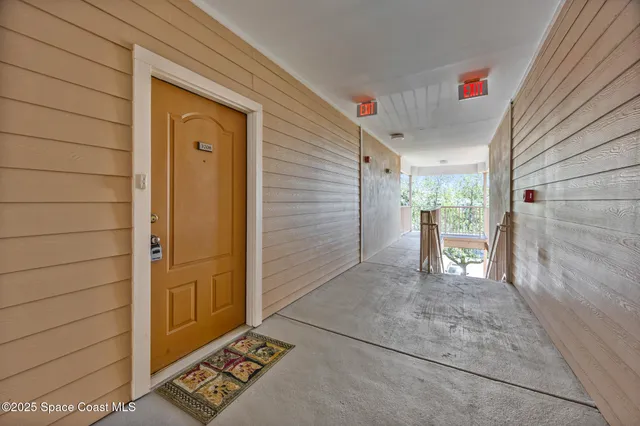 a view of an entryway door