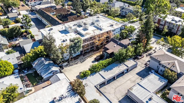 an aerial view of a city