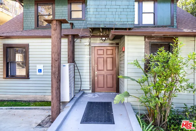a view of a entryway door of the house