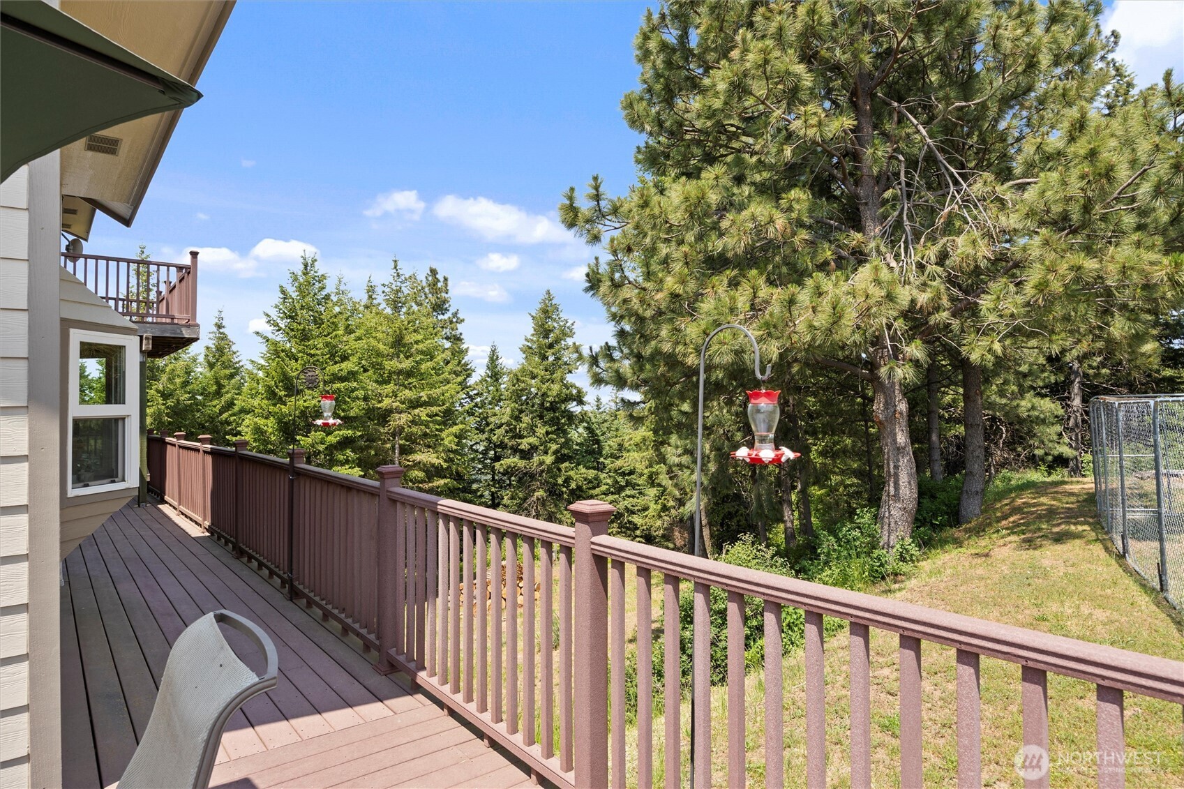 6379 Lewis Peak Road Waitsburg, WA 99361 - Photo 33 of 40 a view of a balcony with wooden fence