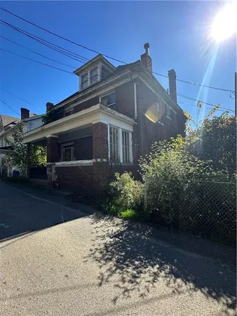 a front view of a house