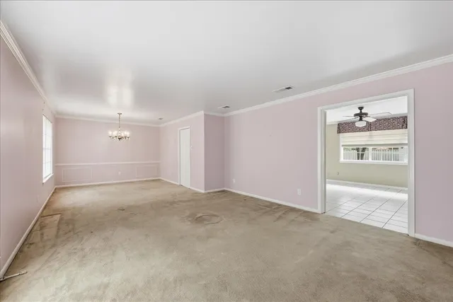 a view of an empty room