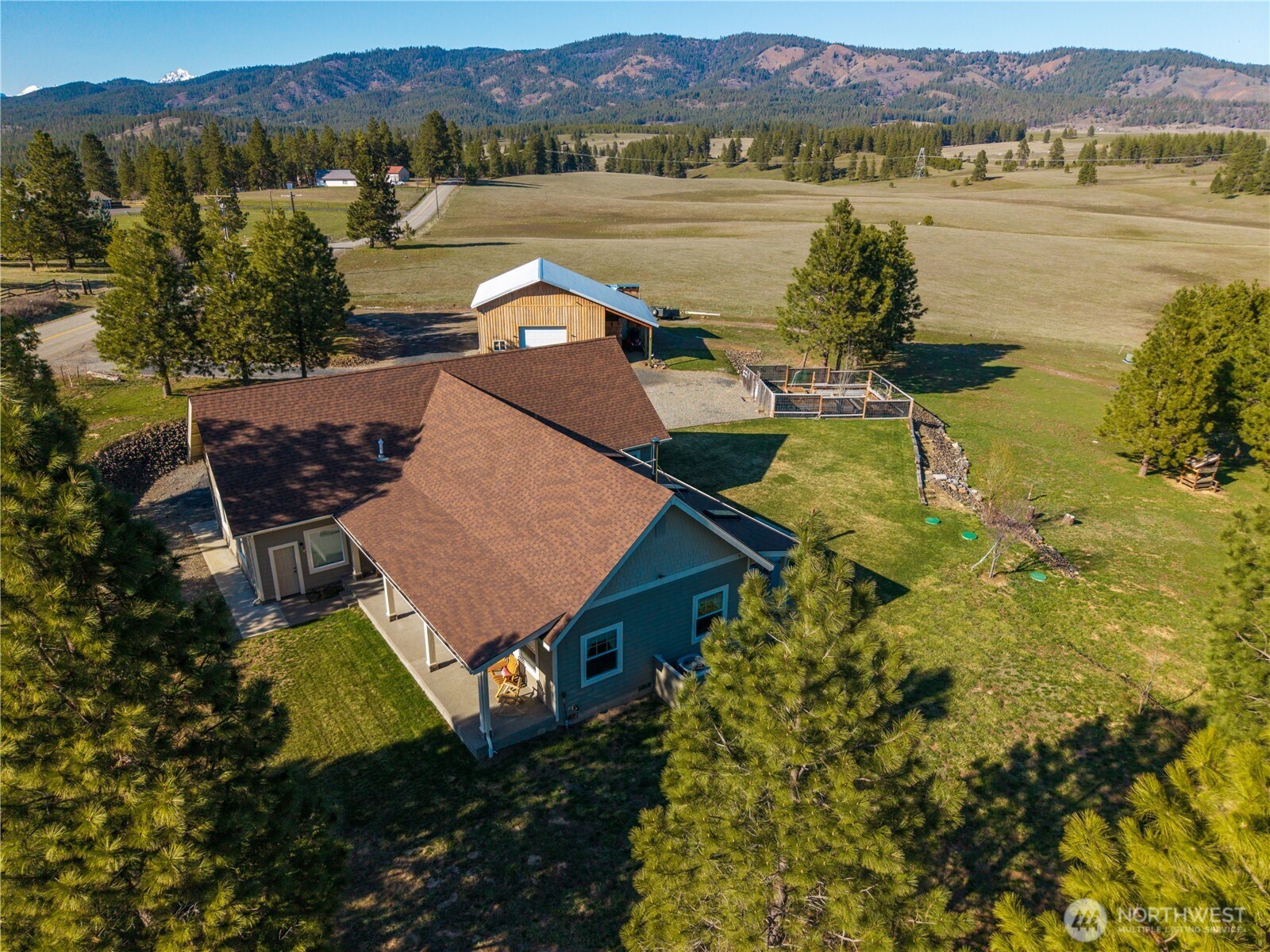 710 Hidden Valley Road Cle Elum, WA 98922 - Photo 5 of 35 an aerial view of a house with lake view
