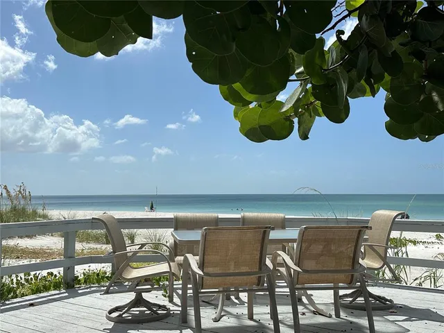 a view of an outdoor seating area