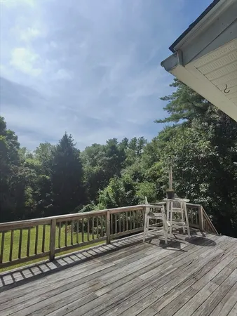 a view of a balcony with outdoor space