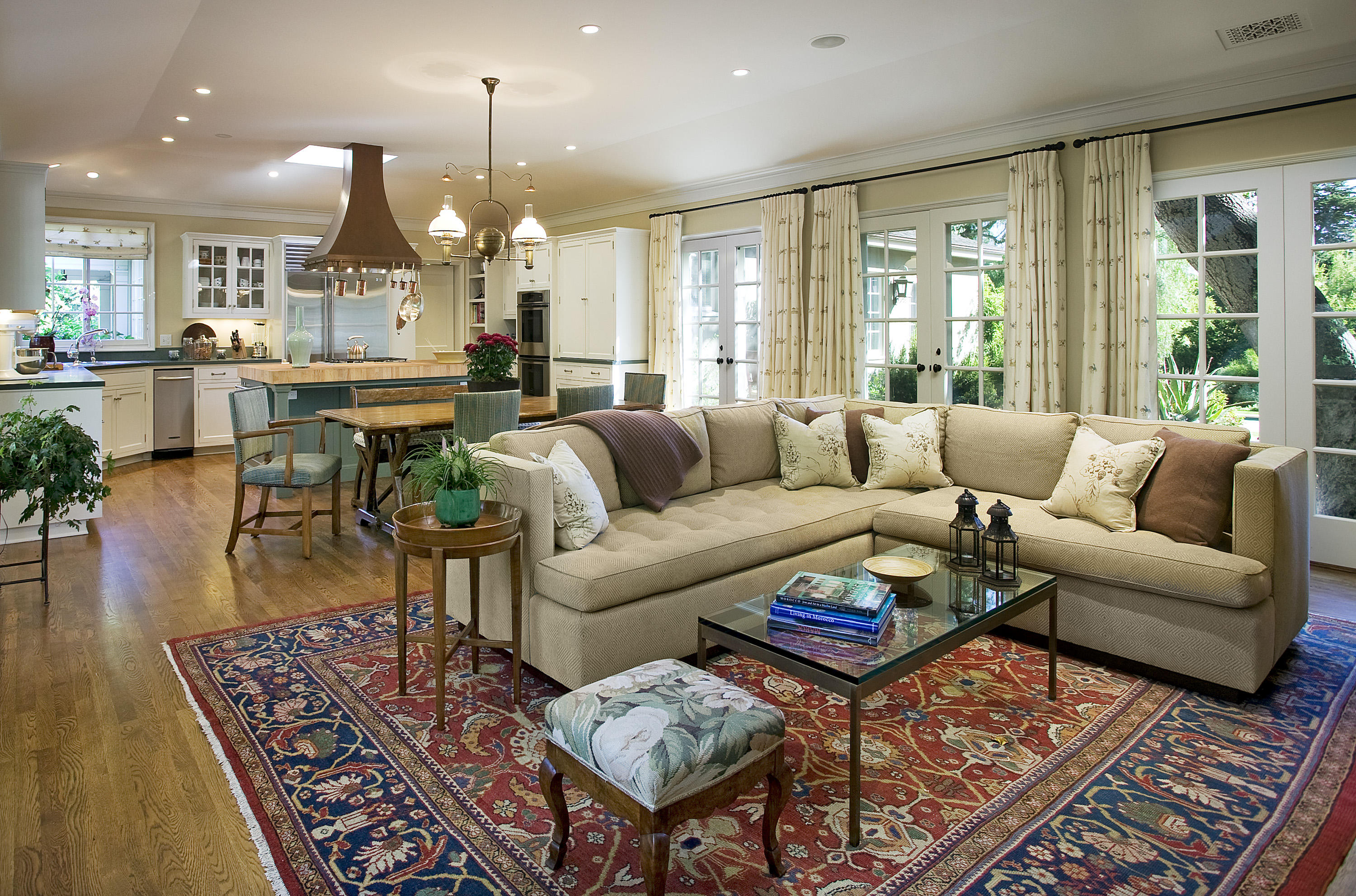 1422 East Valley Road Santa Barbara, CA 93108 - Photo 4 of 25 a living room with furniture a large window and a dining table