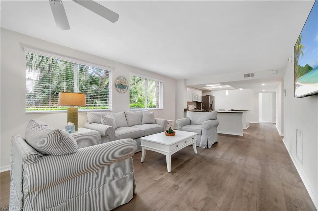 Beautiful open and airy great room. Newly installed flooring, freshly painted walls and trim give this home a new life.