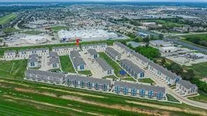 an aerial view of a city