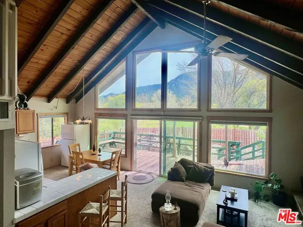 a view of outdoor space with lots of furniture