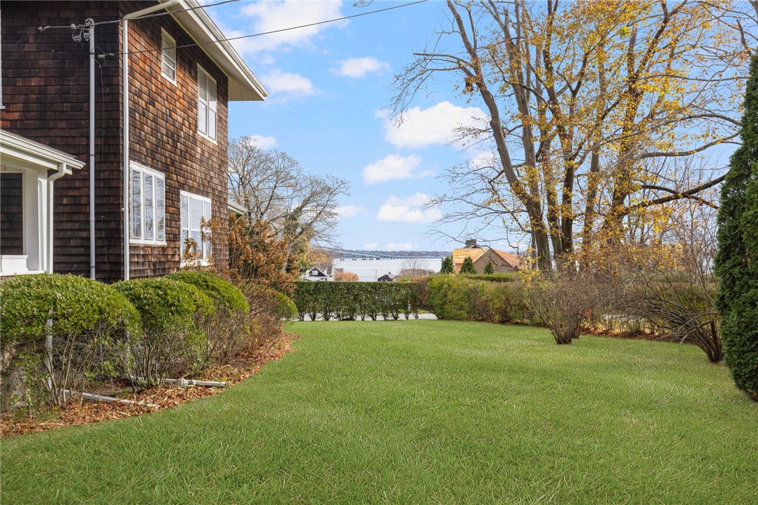 63 Longfellow Road Jamestown, RI 02835 - Photo 41 of 45 Side yard with a view of the Newport Bridge!