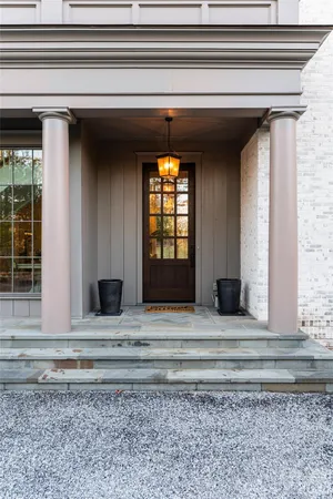 a view of front door
